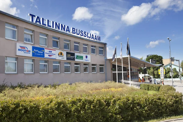 Tallinn Estland Juni 2012 Zentrale Bushaltestelle — Stockfoto