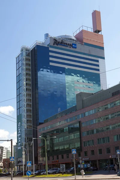 Tallinn Estland Juni Blick Auf Die Modernen Hochhäuser Der Grenze — Stockfoto