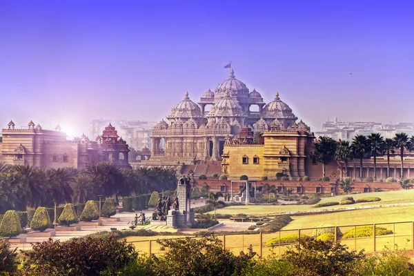 Temple Akshardham Delhi Índia — Fotografia de Stock