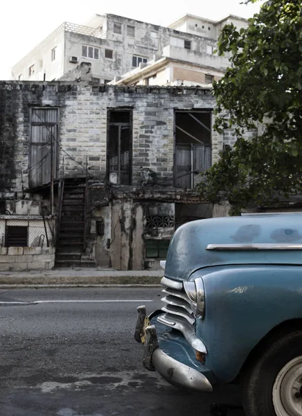 Cuba Havana Old Destroyed Building One Central Streets — Stock Photo, Image