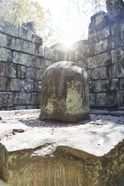 Shiva Linga Prasat Thneng Ruiny Koh Ker Świątyni Złożonych Kambodża — Zdjęcie stockowe