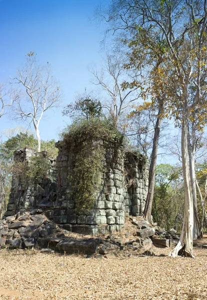 Ruína Prasat Thneng Complexo Templo Koh Ker Camboja — Fotografia de Stock