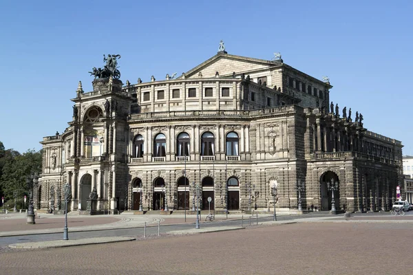 Semperoper Edifício Ópera Dresden — Fotografia de Stock