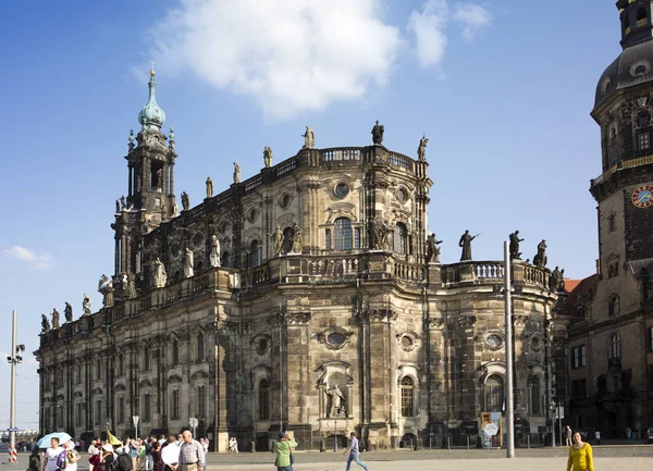 Dresden Deutschland September 2014 Spaziergänge Durch Die Altstadtmitte Der Nähe — Stockfoto