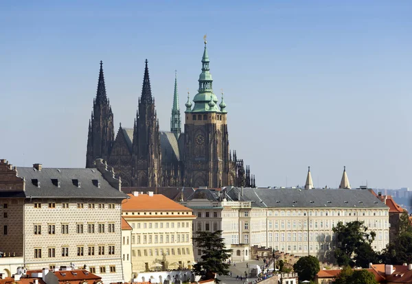 Prag Blick Auf Die Altstadt Und Den Veitsdom — Stockfoto