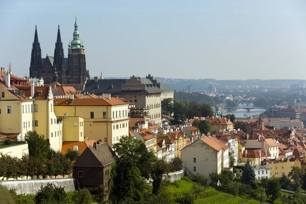 Praga Vista Cidade Velha Catedral São Vito — Fotografia de Stock