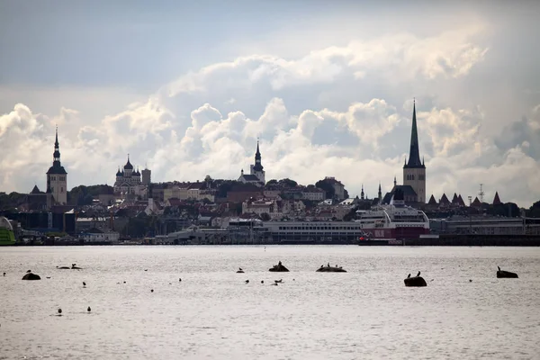 Tallinn Estonya Eylül 2015 Büyük Liman Antik Kilisesi Ani Bir — Stok fotoğraf