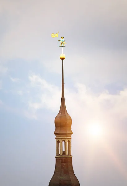 Old City Tallinn Estonia Medieval Weather Vane Old Thomas Town — Stock Photo, Image