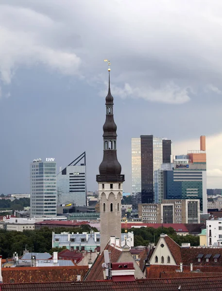 Tallinn Estland September 2015 Gamla Hus Gamla Stadens Gator Och — Stockfoto