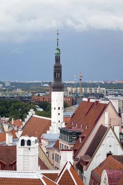 Luftaufnahme Auf Der Aussichtsplattform Der Dächer Der Altstadt Und Der — Stockfoto