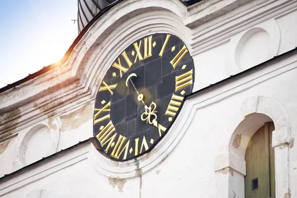 Slå Klockan Och Pilen Alexander Nevsky Cathedral Tallinn — Stockfoto