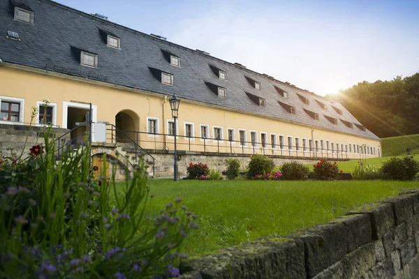 Antigua Fortaleza Koenigstein Suiza Sajona Alemania — Foto de Stock