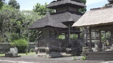 Pura Taman Ayun, Taman Ayun Tapınağı, Bali Endonezya, güneşli bir günde panoramik manzara