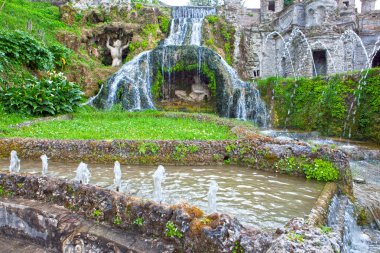 Villa d'Este(16th-century) Çeşme ve Bahçe, Tivoli, İtalya. UNESCO Dünya Miras Listesi.