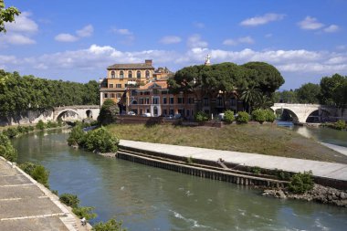 Setin Tiber Nehri'nin, Roma, İtalya
