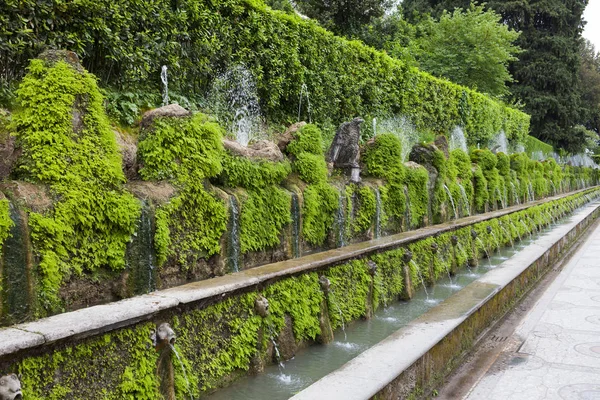Villa Este 16Th Century Κρήνη Και Τον Κήπο Tivoli Ιταλία — Φωτογραφία Αρχείου