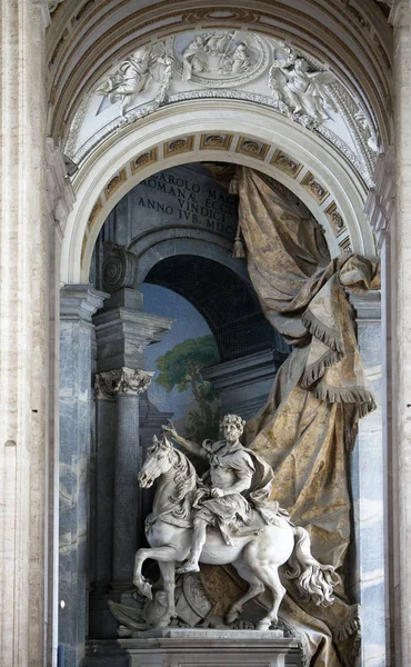 Vaticano Maio 2011 Estátua Basílica São Pedro — Fotografia de Stock