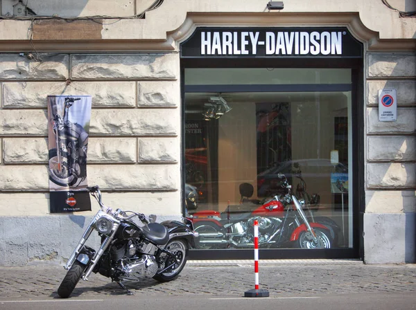 Italy Rome Мая 2011 Harley Davidson Мотоциклетный Магазин Риме — стоковое фото