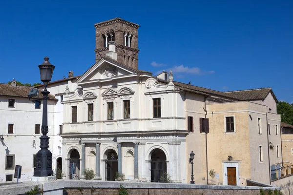 Basiliek Van Bartholomeüs Het Eiland Rome Italië Het Werd Opgericht — Stockfoto