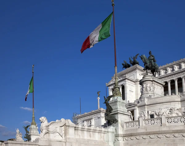 Italien Rom Vittoriano Ett Monument För Att Hedra Den Första — Stockfoto