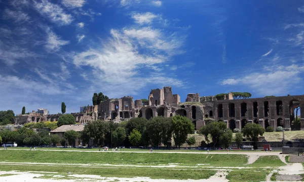 Circus Maximus Ruïnes Van Palatijnse Heuvel Rome Italië — Stockfoto