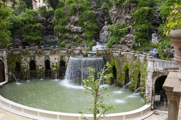 Villa Este Xvie Siècle Fontaine Jardin Tivoli Italie Patrimoine Mondial — Photo