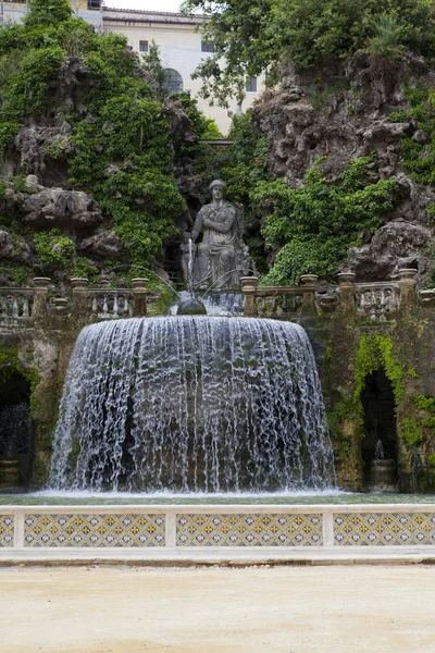 Villa Este 16Th Century Çeşme Bahçe Tivoli Talya Unesco Dünya — Stok fotoğraf