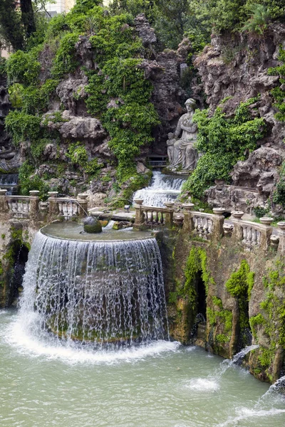 Este 16Th 喷泉和花园 蒂沃利 意大利 联合国教科文组织世界遗产 — 图库照片