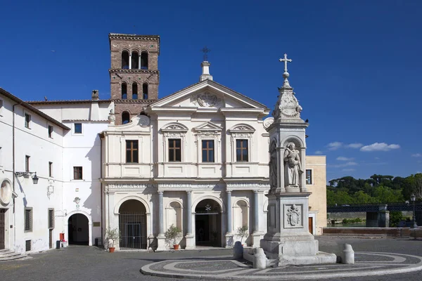 Basilique Saint Barthélemy Sur Île Rome Italie Été Fondé 998 — Photo