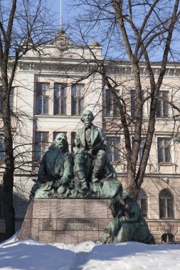Elias Lonnrot, kollektör Kalevala - Finlandiya, Helsinki, 1900 ulusal destanı Memorial