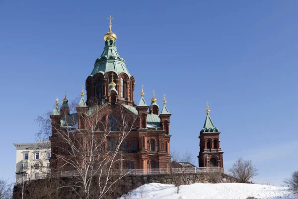 Igreja Ortodoxa Uspenski Helsinque Finlândia Europa — Fotografia de Stock