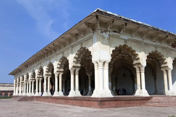 Kırmızı Kale Beyaz Sarayda Agra Hindistan — Stok fotoğraf