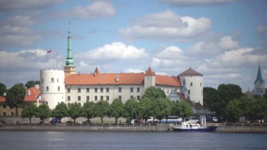 Riga Castle - Başkan, Letonya eski şehir, Riga, Letonya köşkü görünümünü