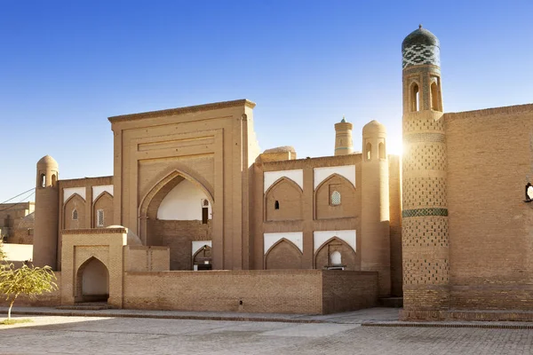 Uzbekistán Khiva Starobylá Městská Zeď — Stock fotografie