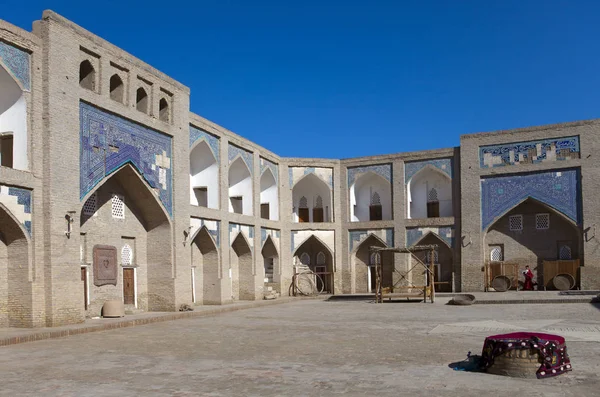 Pátio Edifício Antigo Uzbequistão Khiva — Fotografia de Stock