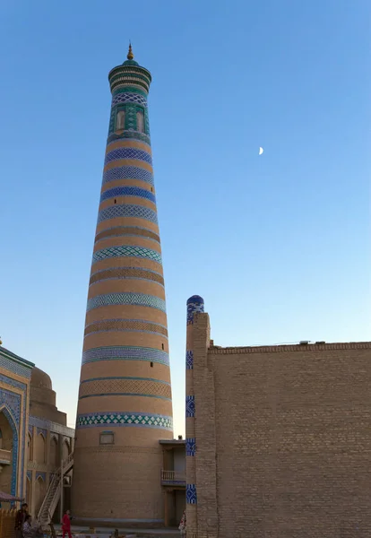 Uzbekistan Khiva Streets Old City Sunset — Stock Photo, Image