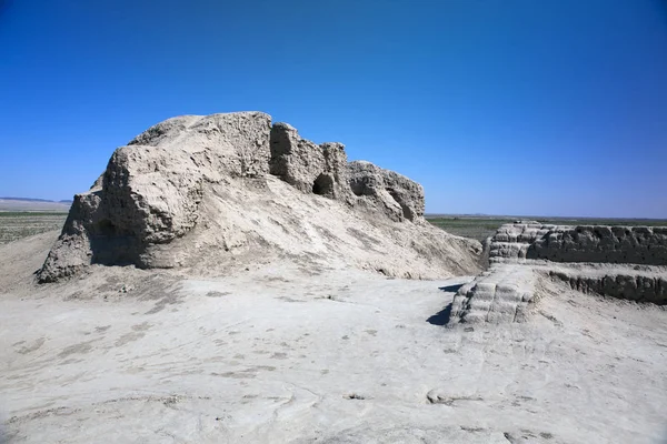 Древнее Поселение Топрак Кала Глиняные Крепости — стоковое фото