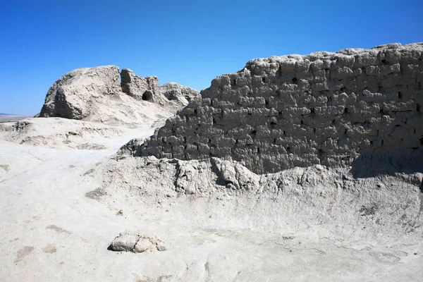 Antico Insediamento Toprak Kala Fortezza Argilla — Foto Stock