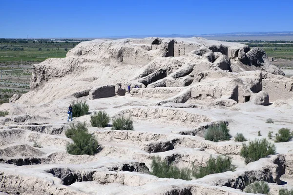 Ancien Établissement Toprak Kala Forteresse Argile — Photo