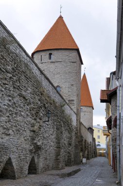 Ortaçağ Kulesi, şehir duvarının, Tallinn, Estonya
