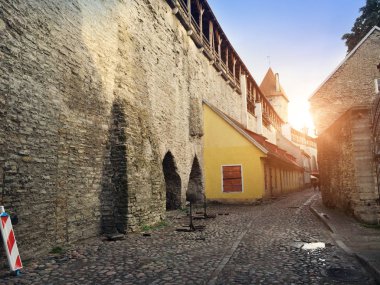 Ortaçağ Kulesi, şehir duvarının, Tallinn, Estonya