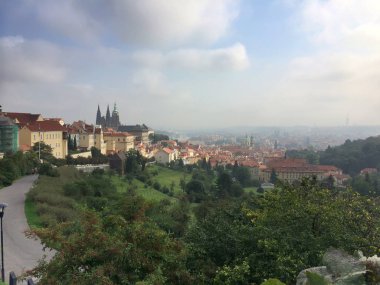 Eski city, Prague, Çek Cumhuriyeti üzerinde gözlem güverteden görüntülemek