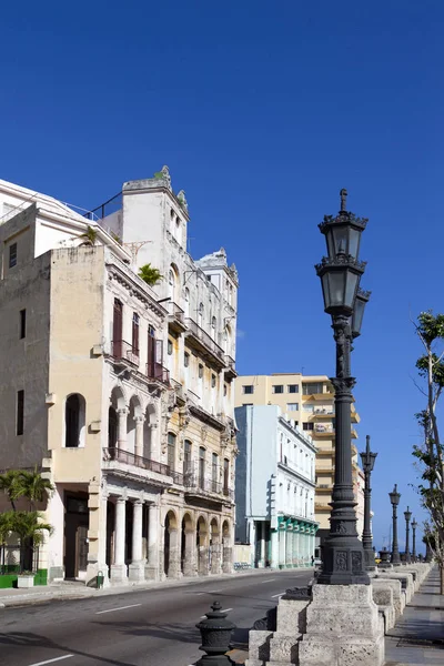 Edificios Antiguos Famosa Calle Turística Malecón Habana Cuba — Foto de Stock