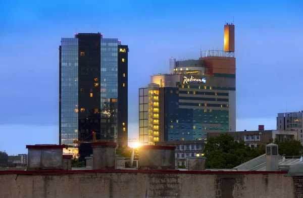 Tallinn Estland Mai 2016 Blick Auf Die Modernen Hochhäuser Der — Stockfoto