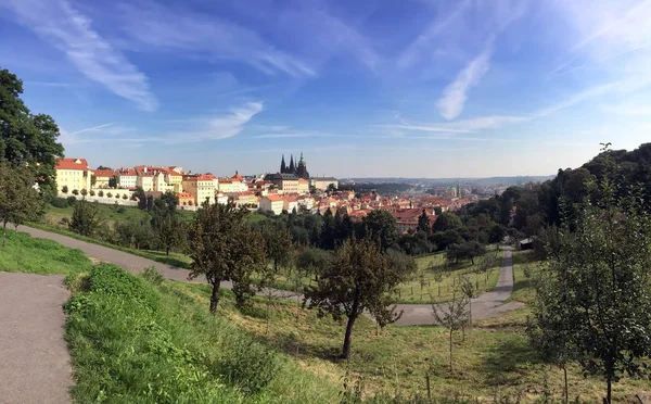 Vista Dal Ponte Osservazione Sulla Città Vecchia Praga Repubblica Ceca — Foto Stock