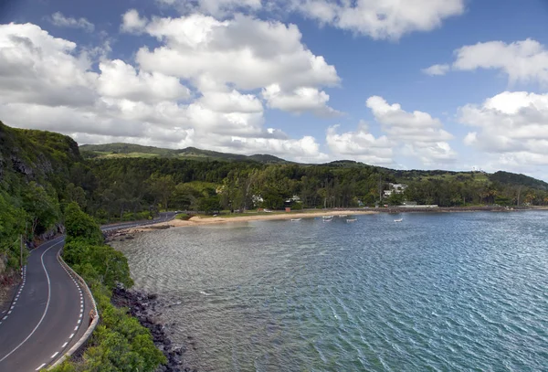 Weg Tussen Hills Het Meer Mauritius — Stockfoto