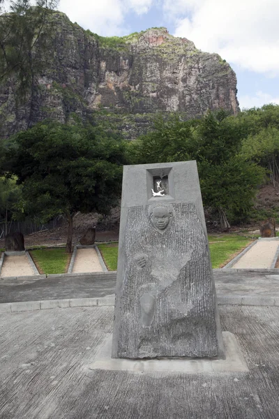 Mauritius April 2012 International Slave Route Monument Foot Morne Brabant — Stock Photo, Image