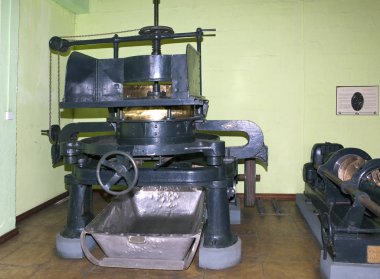 Mauritius - Nisan 29, 2012: ekipman - çay fabrikasında müzede sergiler