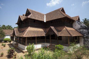 Trivandrum maharaja antik ahşap saray Padmanabhapuram, Hindistan