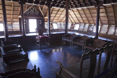Trivandrum maharaja antik ahşap saray Padmanabhapuram, Hindistan